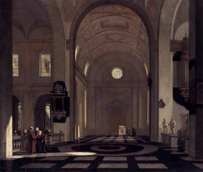 Emmanuel de Witte Interior of a Baroque Church Germany oil painting art